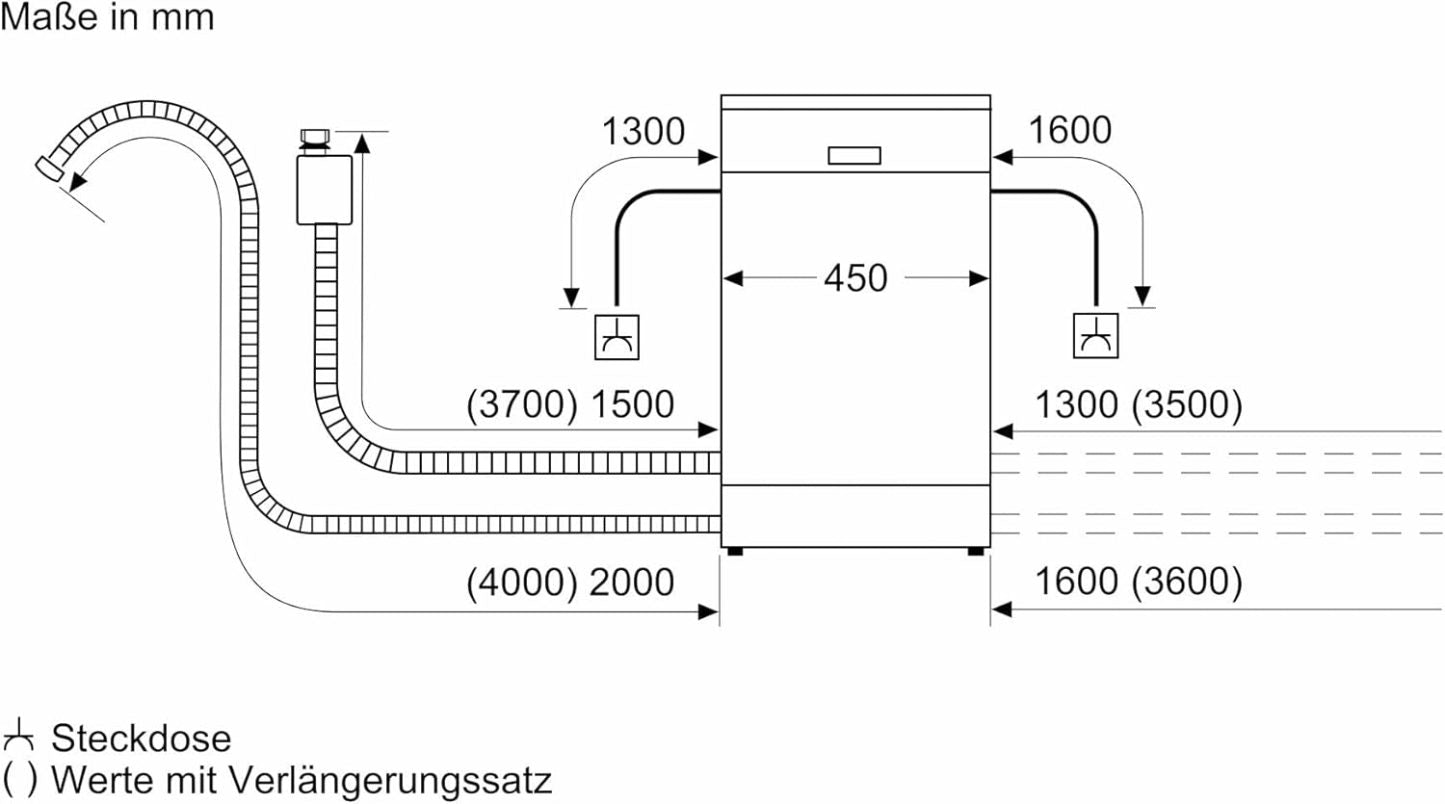 NEFF S157YCX03E, N 70, Smarter Geschirrspüler Vollintegriert, 60 cm, Besteckschublade, Made in Germany, Zeolith-Trocknung, besonders leise Spülmaschine, höhenverstellbarer Oberkorb, starker Sprühdruck
