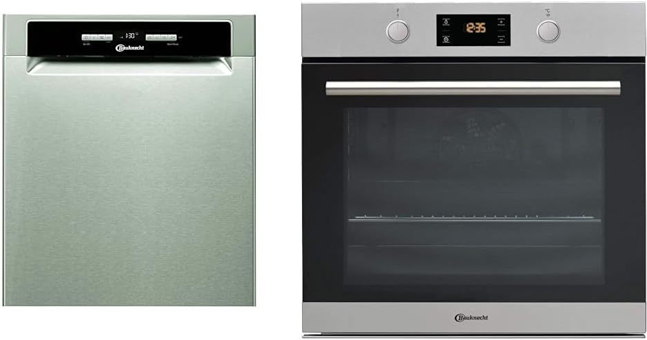 Bauknecht BUO 3O41 PLT X Unterbau-Geschirrspüler 60 cm /14 Maßgedecke /10 Standardprogramme und 1 Sensorprogramm/PowerClean/ActiveDry/Besteckschublade/Vollwasserschutz