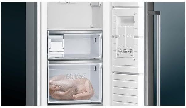 Siemens GS58NDWDP, iQ500 Freistehender Gefrierschrank, 191 x 70 cm, 366 L, noFrost, bigBox, LED-Innenbeleuchtung, superFreezing, varioZone für anpassbaren Gefrierraum, freshSense