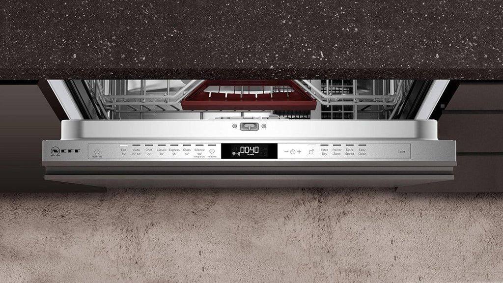 NEFF S157YCX03E, N 70, Smarter Geschirrspüler Vollintegriert, 60 cm, Besteckschublade, Made in Germany, Zeolith-Trocknung, besonders leise Spülmaschine, höhenverstellbarer Oberkorb, starker Sprühdruck