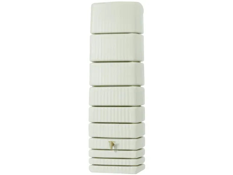 4rain Regentonne »SLIM«, 650 Liter Volumen, inklusive Auslaufhahn und Windsicherung