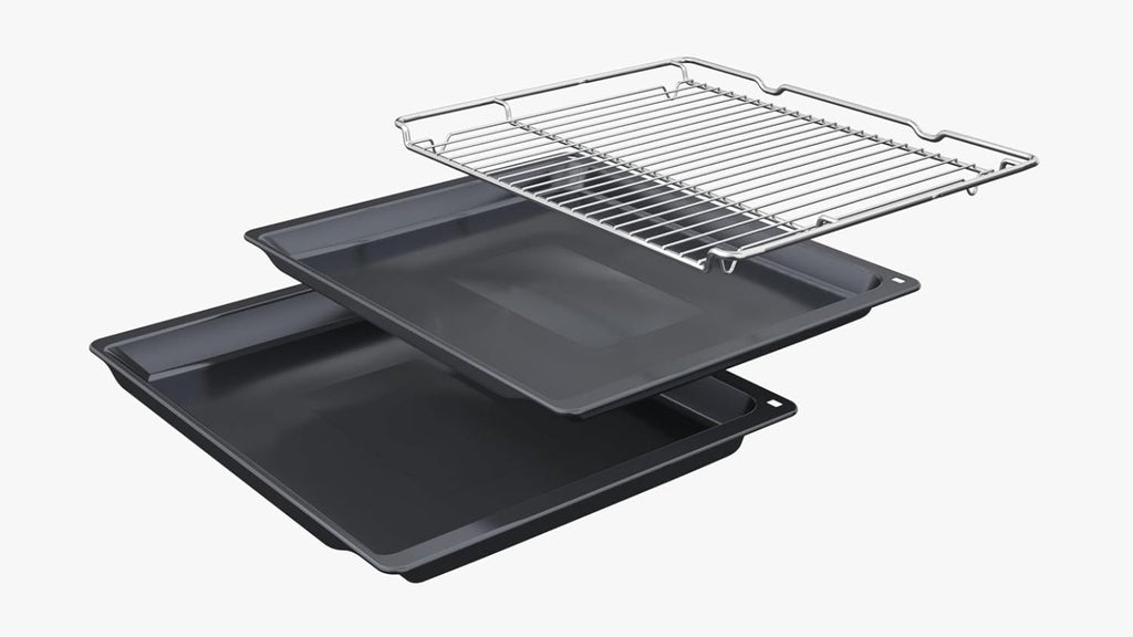 Siemens HB572ABS3, iQ300, Einbau-Backofen 60 x 60 cm, Air Fry, activeClean Pyrolyse Selbstreinung, LED-Touchbedienung, 3D Heißluft, Schnellaufheizung, cookControl10 Automatikprogramme, Edelstahl