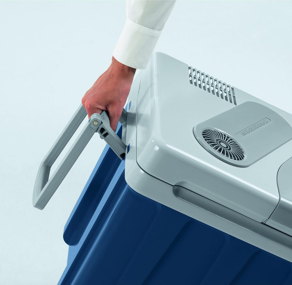MOBICOOL MQ40W Kühlbox mit Rollen | Elektrisch | 39 L | 12V, 230V | für Auto, Boot, Reisemobil und Steckdose
