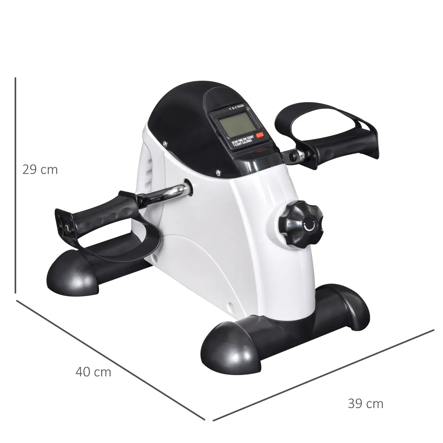 HOMCOM Mini Heimtrainer Fitnessbike LCD-Display verstellbarer Widerstand