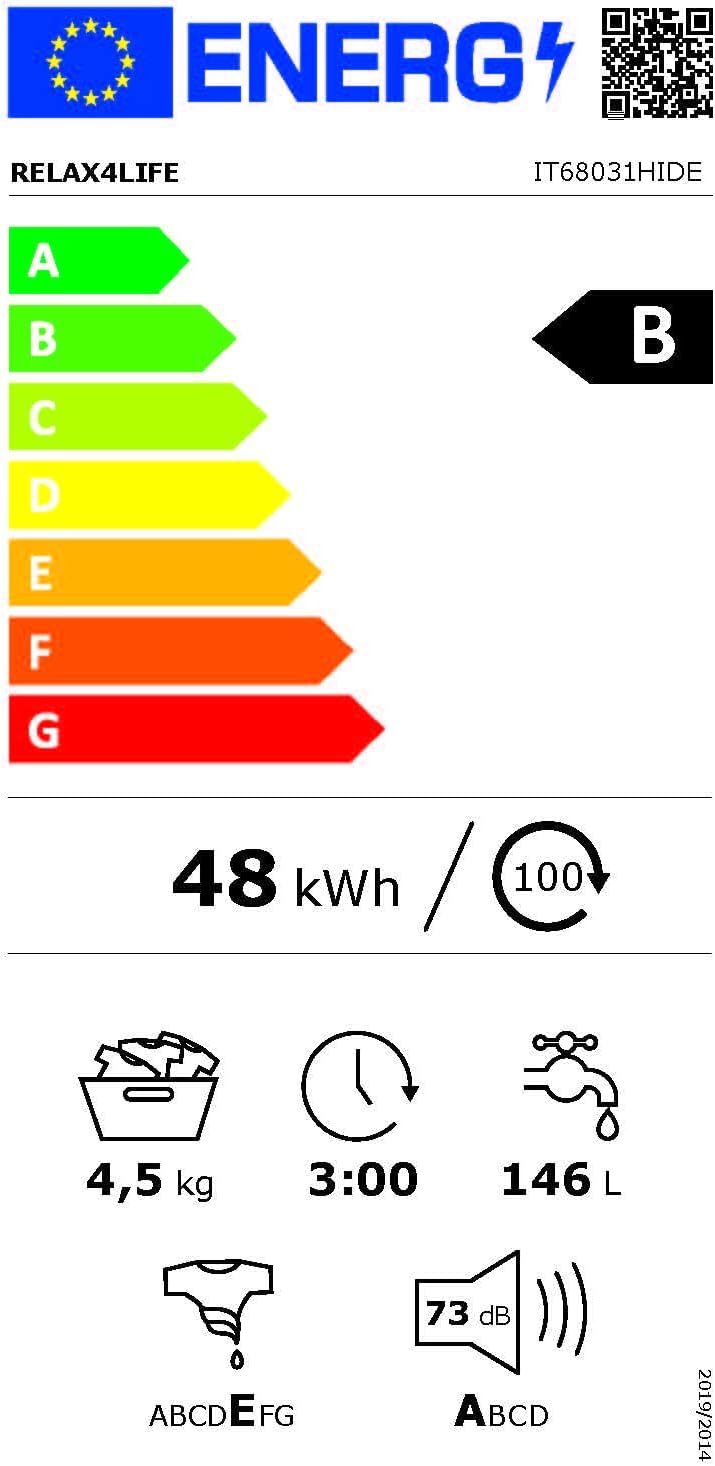 RELAX4LIFE 4,5 kg Vollautomatische Waschmaschine, Waschvollautomat mit Pumpe & Schleuder, Toplader Miniwaschmaschine mit LED-Display & 10 Programmauswahl, 310W/240W, 50 x 50 x 85 cm, Grau