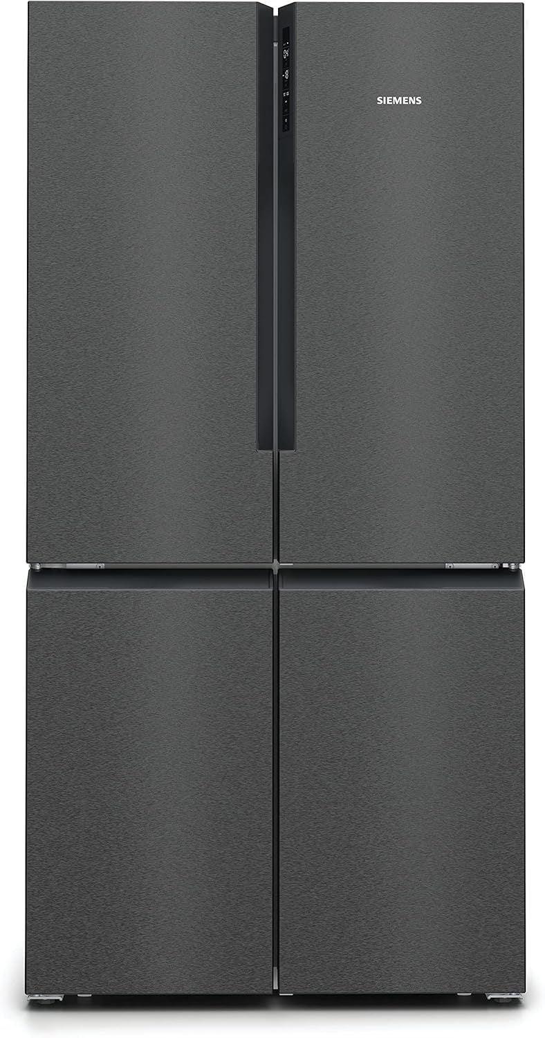 SIEMENS KF96NVPEA iQ300 Multi-Door-Kühlschrank, 183 x 91 cm, 405 L Kühlen & 200 L Gefrieren, hyperFresh längere Frische, noFrost nie wieder abtauen, superCooling schnellere Kühlung