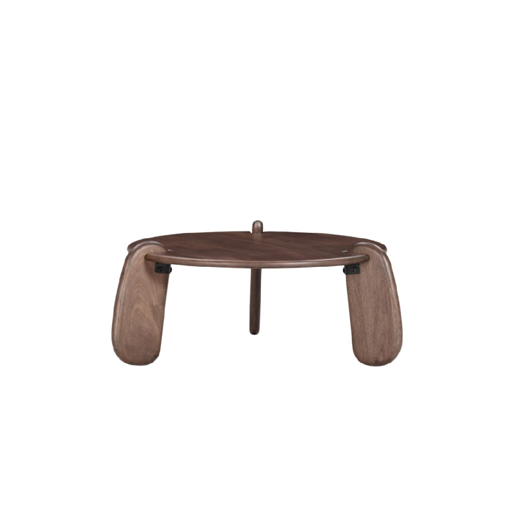 Table basse en bois avec design ergonomique
