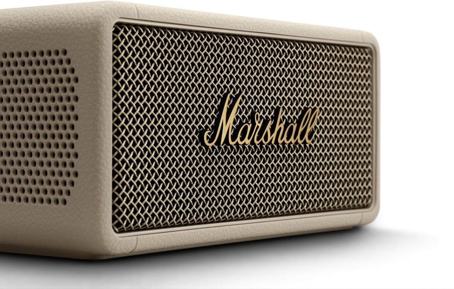 Marshall Middleton kabelloser tragbarer Bluetooth-Lautsprecher, über 20 Stunden tragbare Spielzeit, wasserfest IP67 – Crème
