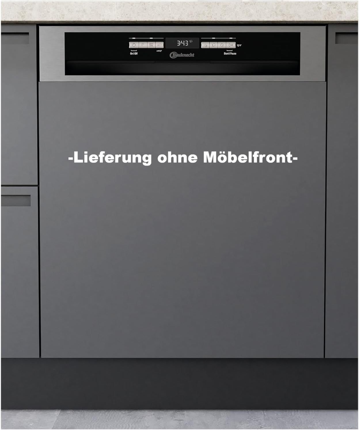 Bauknecht BUO 3O41 PLT X Unterbau-Geschirrspüler 60 cm /14 Maßgedecke /10 Standardprogramme und 1 Sensorprogramm/PowerClean/ActiveDry/Besteckschublade/Vollwasserschutz