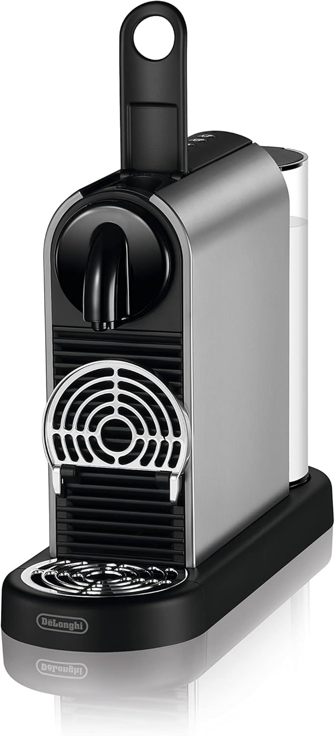 Nespresso De'Longhi EN267.BAE Citiz Kaffeemaschine mit Milchaufschäumer, Energiesparfunktion, 1710W, 1 Liter, 37.2 x 21.8 x 27.7 cm, Schwarz