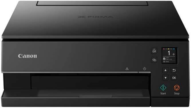 Canon PIXMA TS6350a Drucker Farbtintenstrahl Multifunktionsgerät DIN A4 (Fotodrucker, Scanner, Kopierer, OLED, 4.800x1.200 dpi, USB, WLAN, 5 separate Tinten, Duplexdruck, 2 Papierzuführungen), schwarz