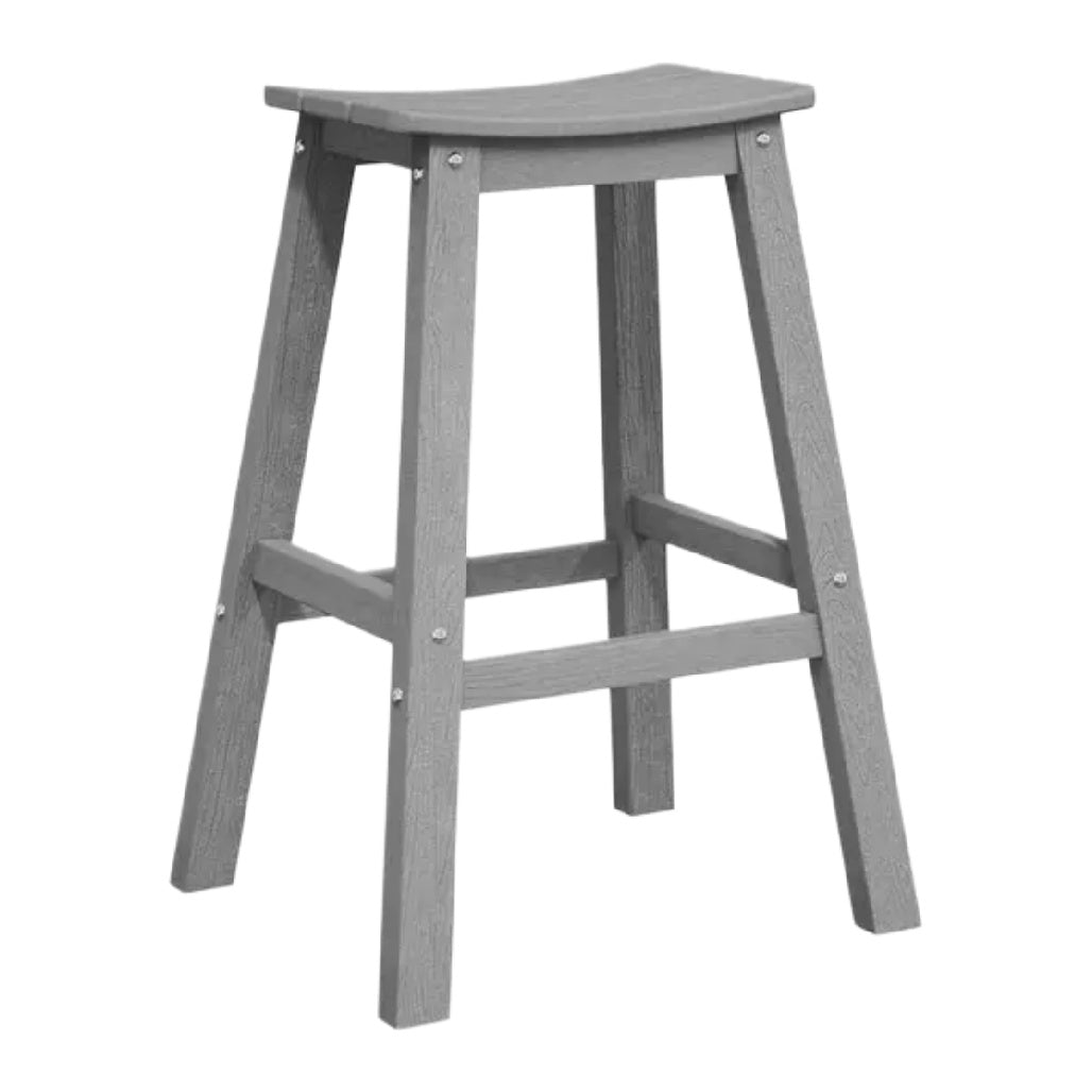 Tabouret en bois gris à design moderne