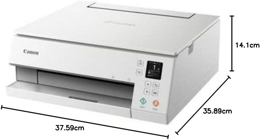 Canon PIXMA TS6350a Drucker Farbtintenstrahl Multifunktionsgerät DIN A4 (Fotodrucker, Scanner, Kopierer, OLED, 4.800x1.200 dpi, USB, WLAN, 5 separate Tinten, Duplexdruck, 2 Papierzuführungen), schwarz