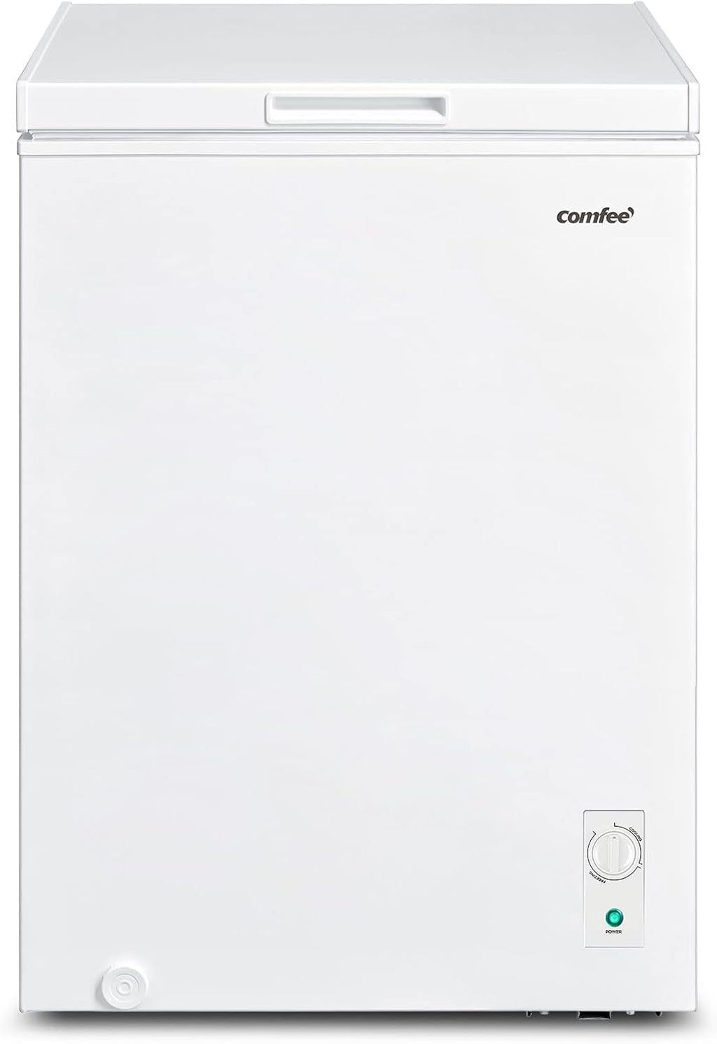 Comfee RCC100WH2(E) Gefriertruhe/169 kWh/Jahr/85cm hoch/99L/38dB/Geringe Lautstärke/Hoch effizientesD-förmigesRohr/Geeignet für verschiedene Einsatzszenarien/Einstellbarer Temperaturregler/Weiß