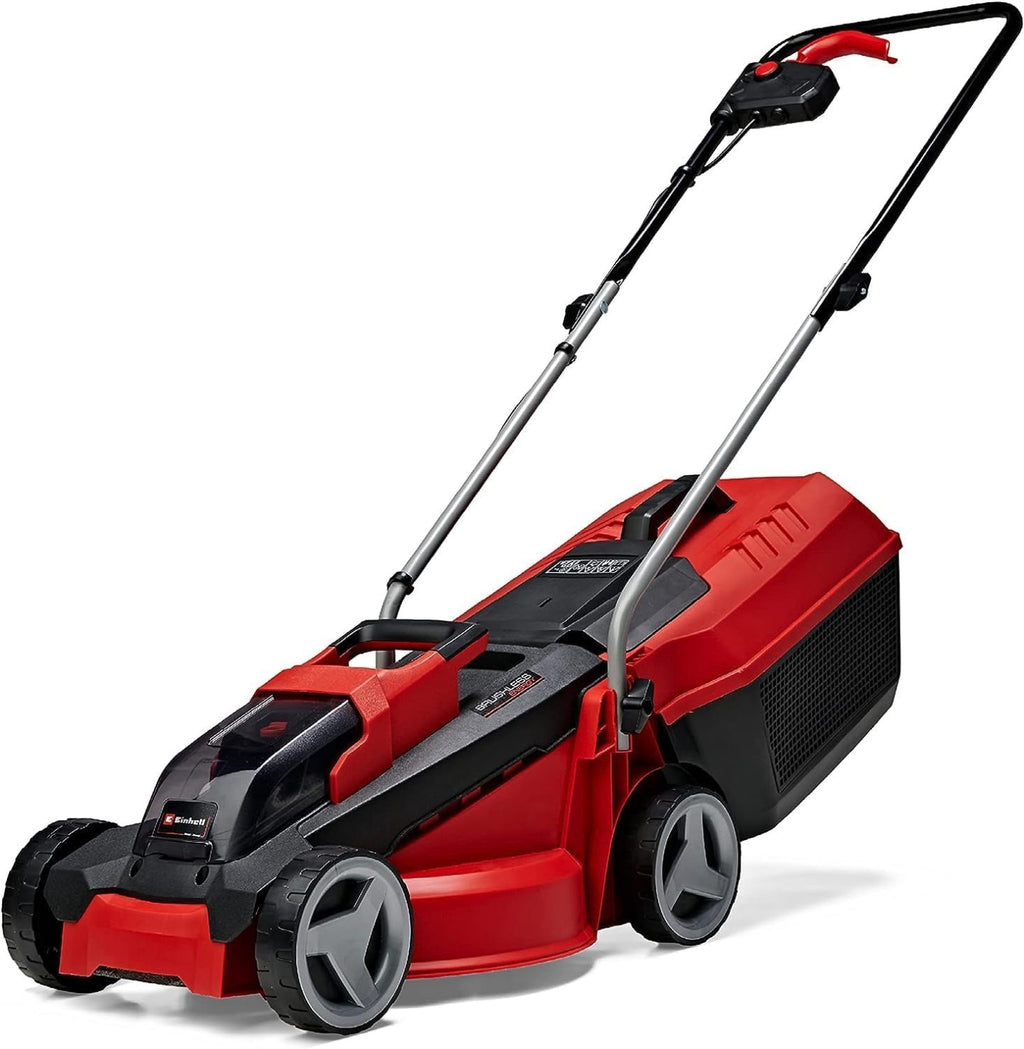 Einhell City Akku-Rasenmher GE-CM 18/30 Li Kit Power X-Change (18 V, 30 cm Schnittbreite, bis 150 m, Brushless, 25L Fangkorb, 30-70 mm Schnitthhe, inkl. 3,0 Ah Akku + Ladegert)