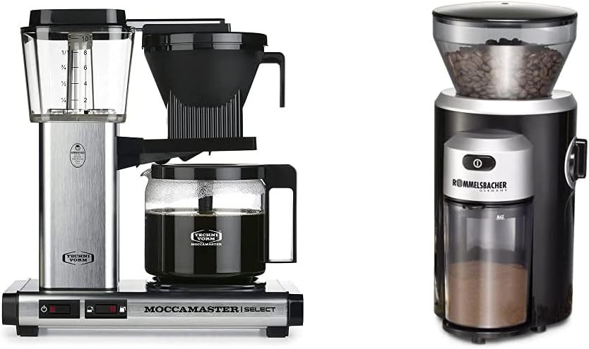 Moccamaster KBG Select, Kaffeemaschine, Retro Kaffeemaschine, Filterkaffee, Off-White, 1.25L