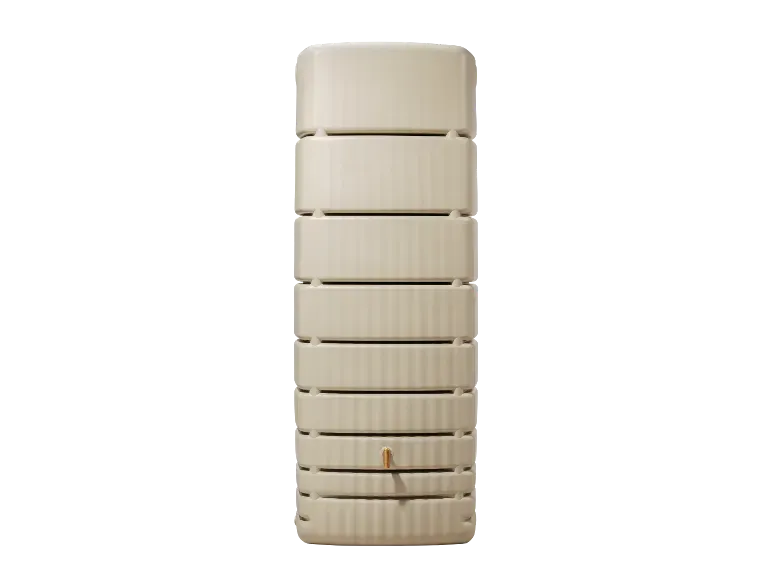 4rain Regentonne »SLIM«, 650 Liter Volumen, inklusive Auslaufhahn und Windsicherung