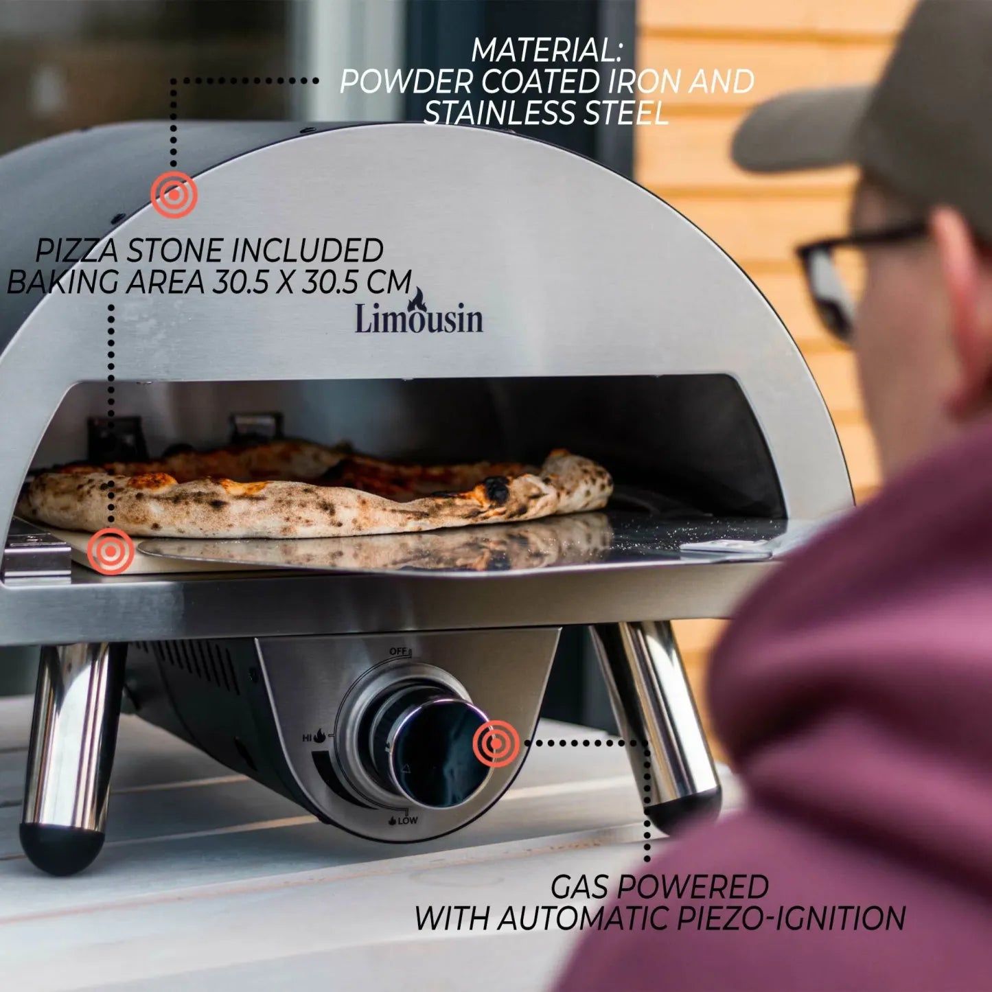 Limousin Pizzaofen Premium 12