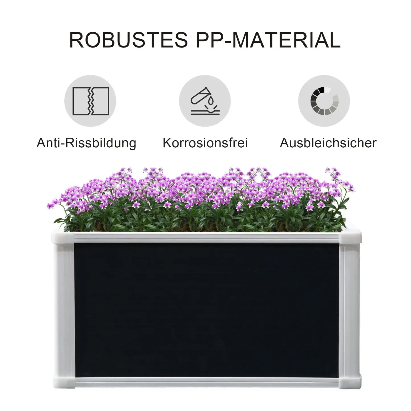 Outsunny Hochbeet Pflanzkasten für Gemüse & Kräuter schädlingsgeschützt
