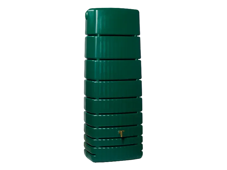 4rain Regentonne »SLIM«, 650 Liter Volumen, inklusive Auslaufhahn und Windsicherung