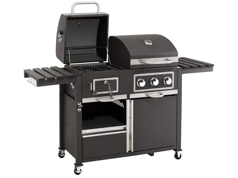 tepro Kohle-Gas-Grill »Toronto Kombi«, 8,7 kW Leistung, 3 Edelstahlbrenner, 2 Ablagen