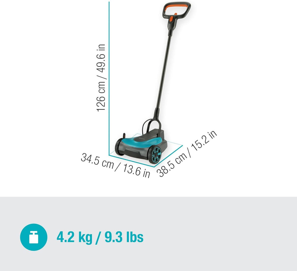 Gardena Akku-Rasenmäher HandyMower 22/18V P4A Ready-To-Use Set: Handrasenmäher, für Rasenflächen bis zu 50 m², Schnitthöhenverstellbar, inkl. 18V P4A Akku (14620-20)