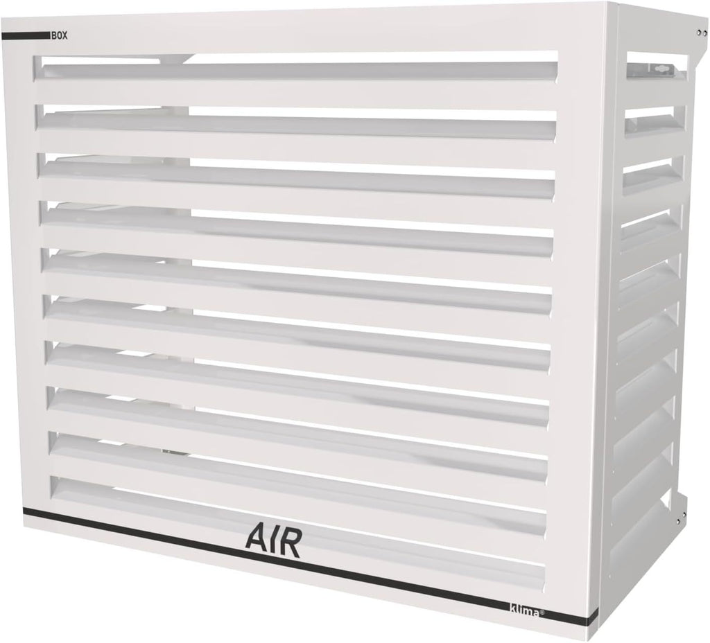Box Air Klima Abdeckung - Schallschutzhaube Wärmepumpe Schutzgitter - Verkleidung Klimaanlage Außengerät - Für Klimaanlagen und Wärmepumpen - Robuste Schutzabdeckung