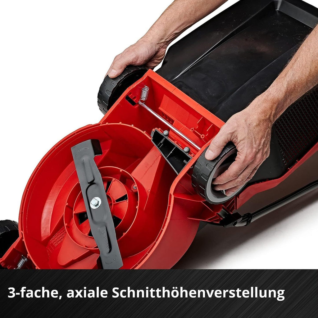Einhell City Akku-Rasenmher GE-CM 18/30 Li Kit Power X-Change (18 V, 30 cm Schnittbreite, bis 150 m, Brushless, 25L Fangkorb, 30-70 mm Schnitthhe, inkl. 3,0 Ah Akku + Ladegert)