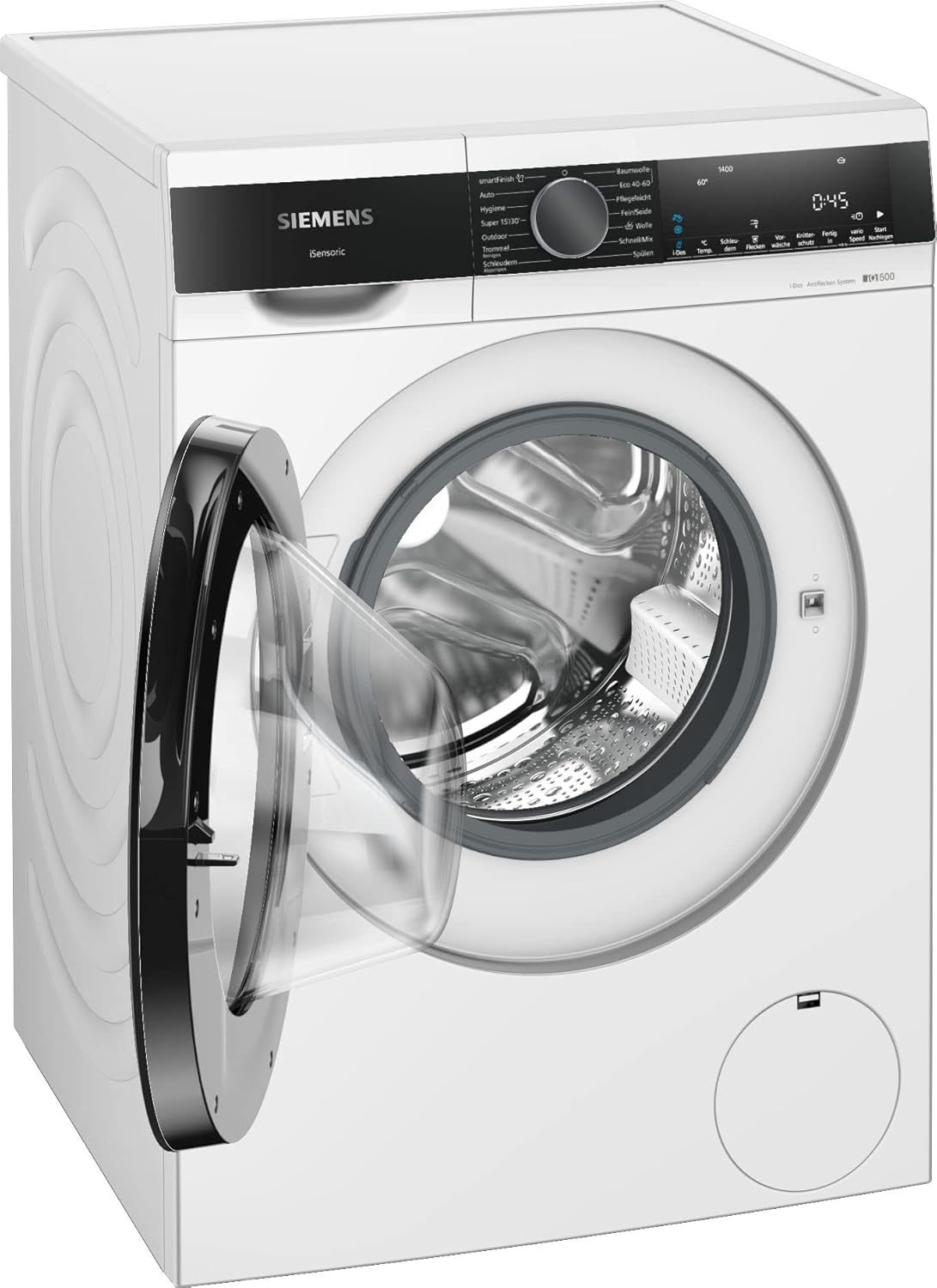 Siemens WM14N223 Waschmaschine iQ300, Frontlader mit 7kg Fassungsvermgen, 1400 UpM, speedPack L, LED-Display,Outdoor-Programm, Wei, 60cm