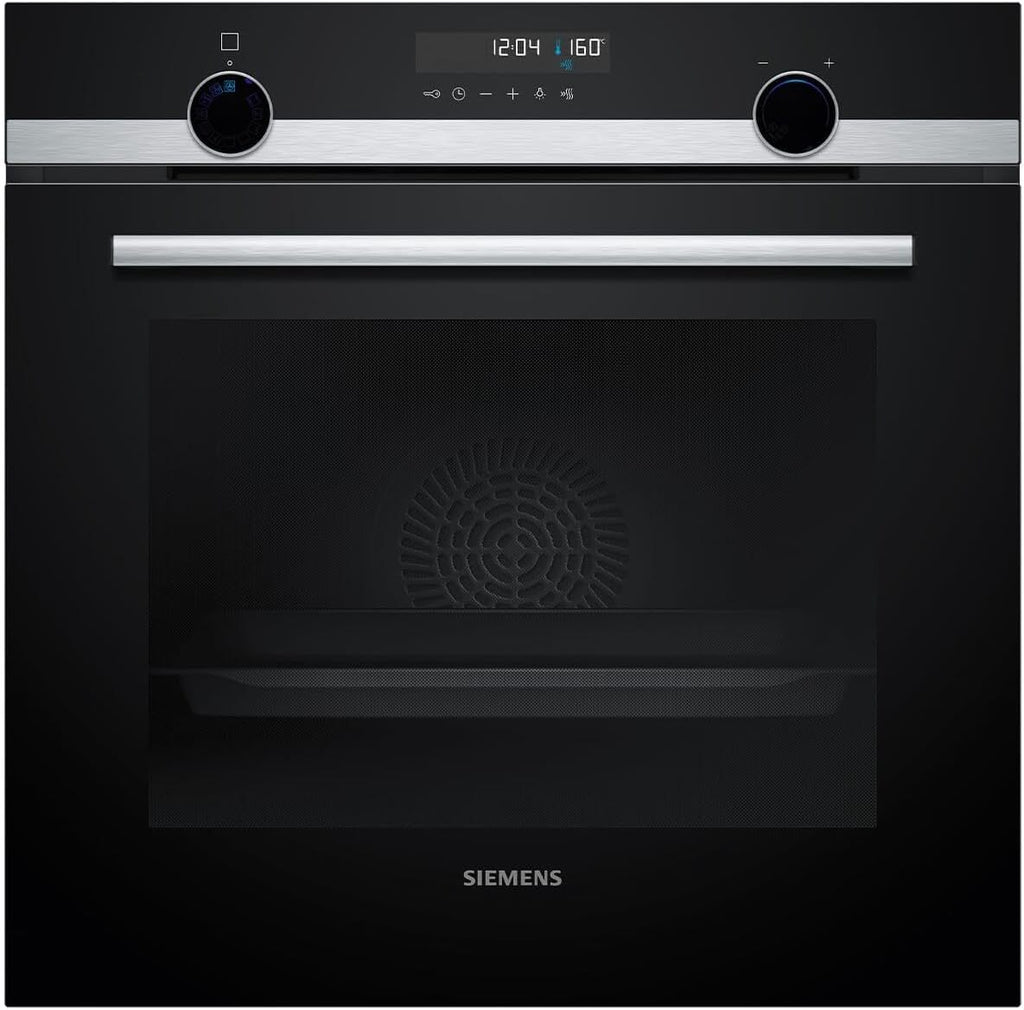 Siemens HB572ABS3, iQ300, Einbau-Backofen 60 x 60 cm, Air Fry, activeClean Pyrolyse Selbstreinung, LED-Touchbedienung, 3D Heißluft, Schnellaufheizung, cookControl10 Automatikprogramme, Edelstahl