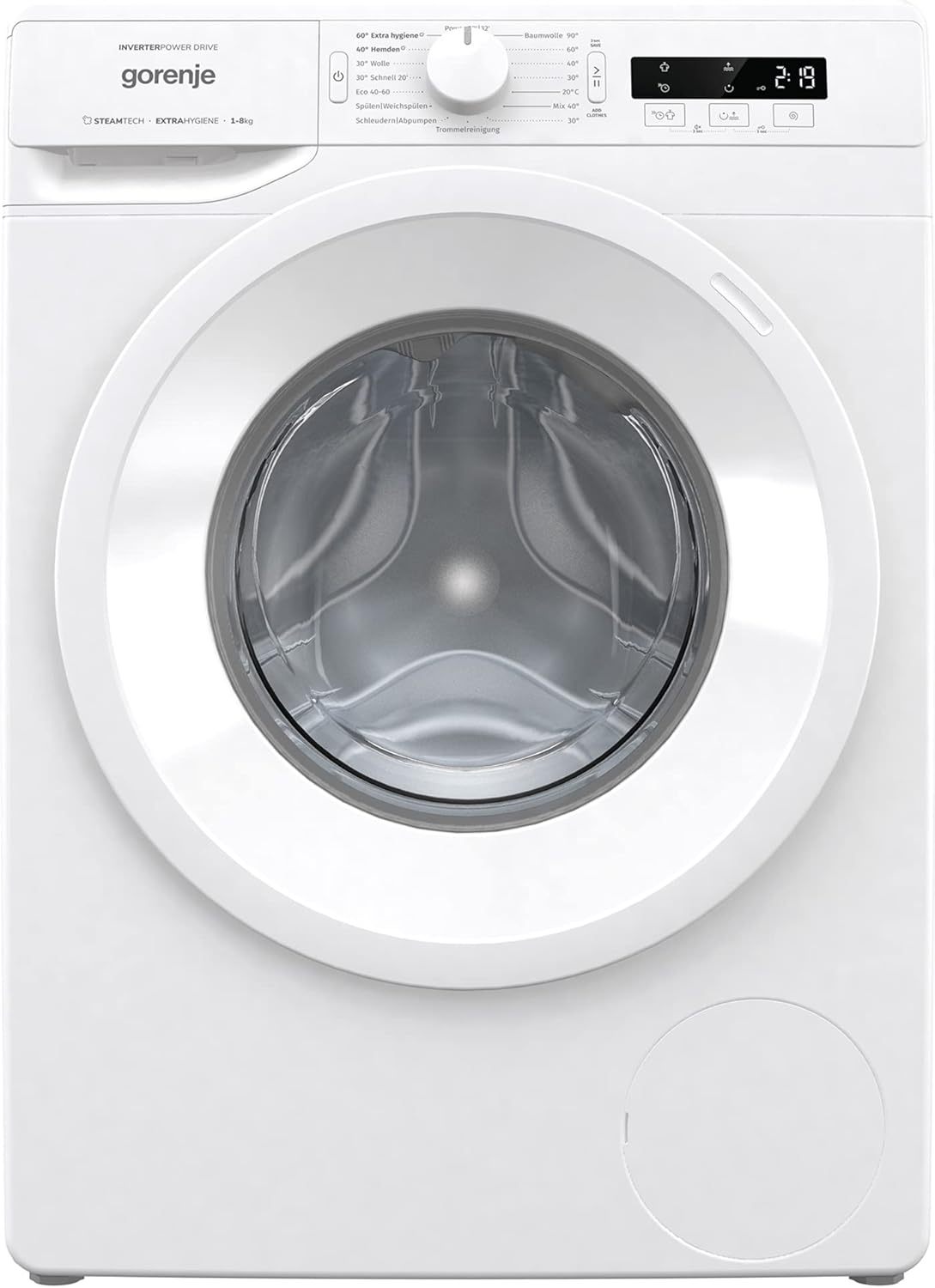 GORENJE WNPI84APS Waschmaschine LED Display Inverter PowerDrive Motor AquaStop Dampffunktion 16 Programme