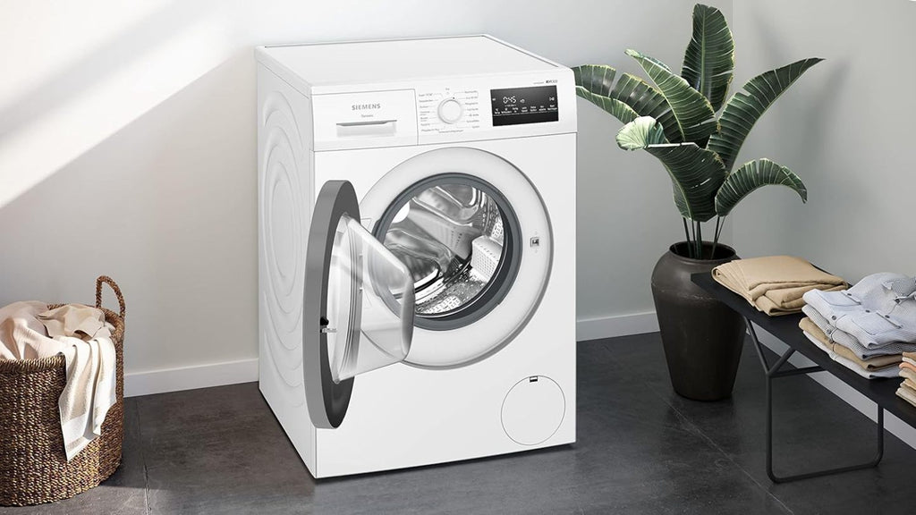 Siemens WM14N223 Waschmaschine iQ300, Frontlader mit 7kg Fassungsvermgen, 1400 UpM, speedPack L, LED-Display,Outdoor-Programm, Wei, 60cm