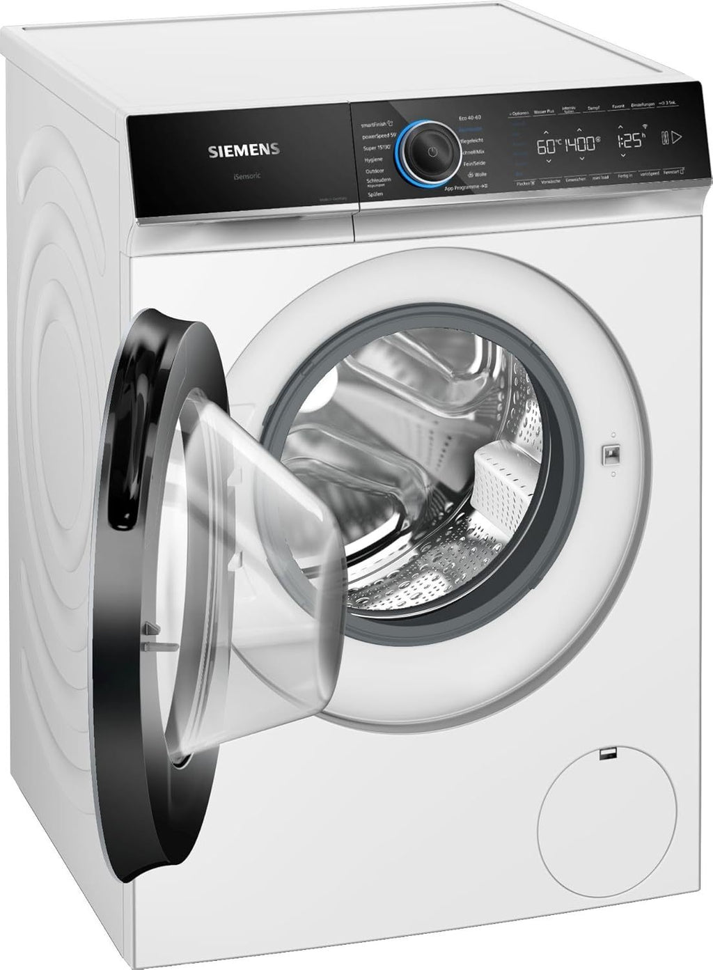 Siemens WM14N223 Waschmaschine iQ300, Frontlader mit 7kg Fassungsvermgen, 1400 UpM, speedPack L, LED-Display,Outdoor-Programm, Wei, 60cm