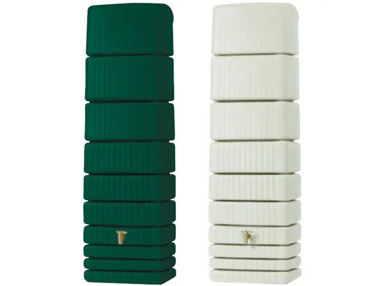4rain Regentonne »SLIM«, 650 Liter Volumen, inklusive Auslaufhahn und Windsicherung
