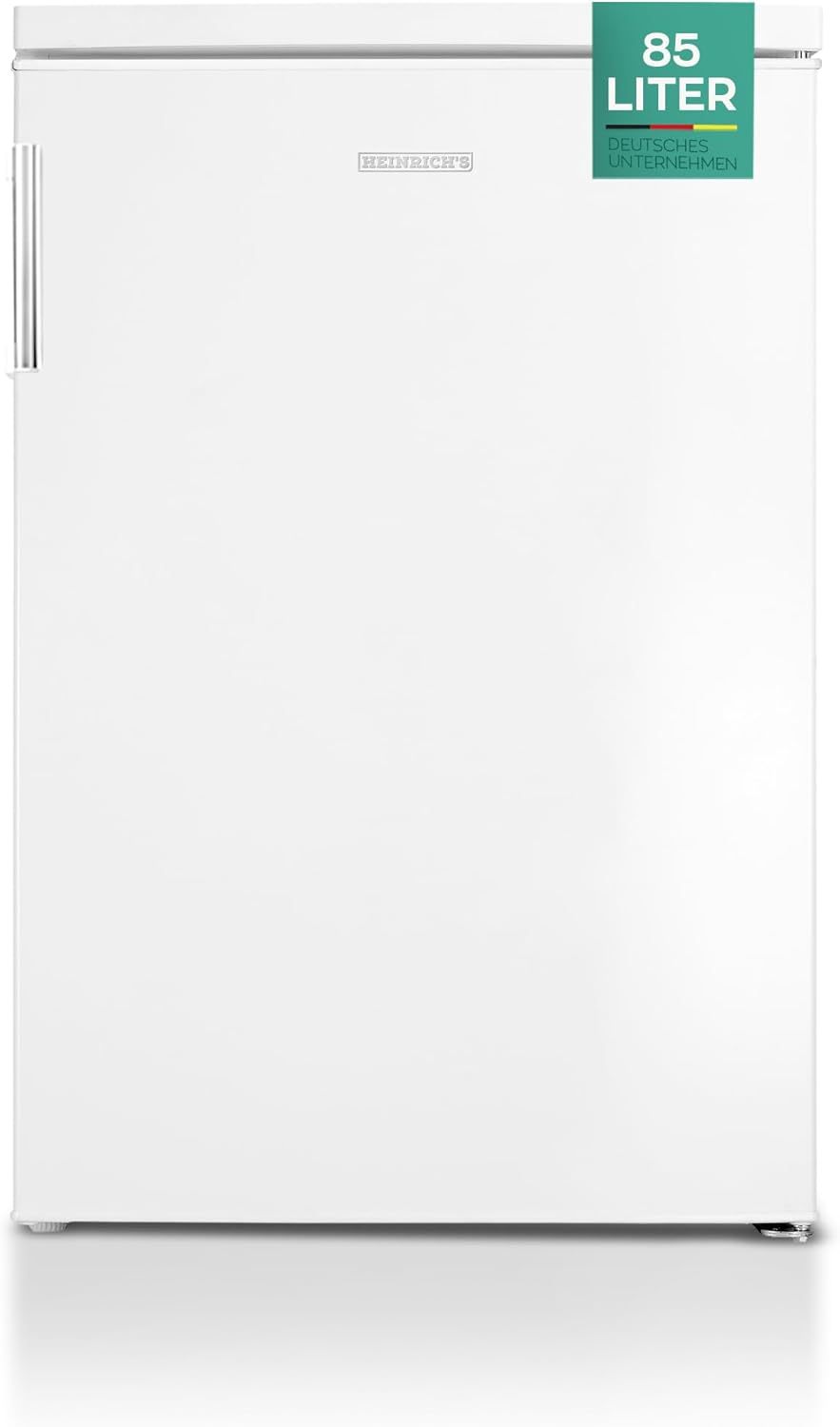 Heinrich´s Gefrierschrank 61Liter -18°C Freezer, 3x Gefrierschublade, 7 Stufen Temperaturregler, Airflow, wechselbarer Türanschlag weiß