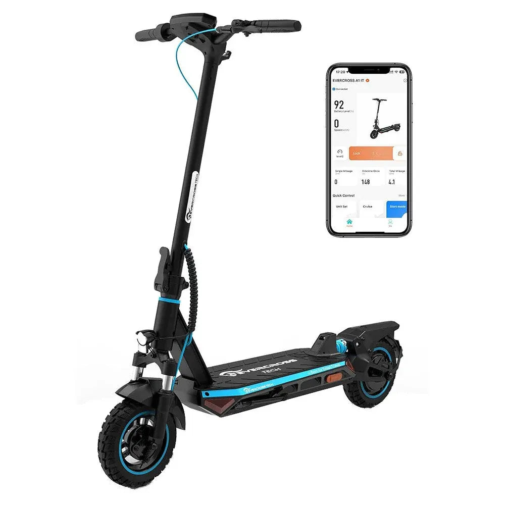 Evercross A1 Electric Scooter with- 500W Motor, 48V 14Ah Battery, 25km/h