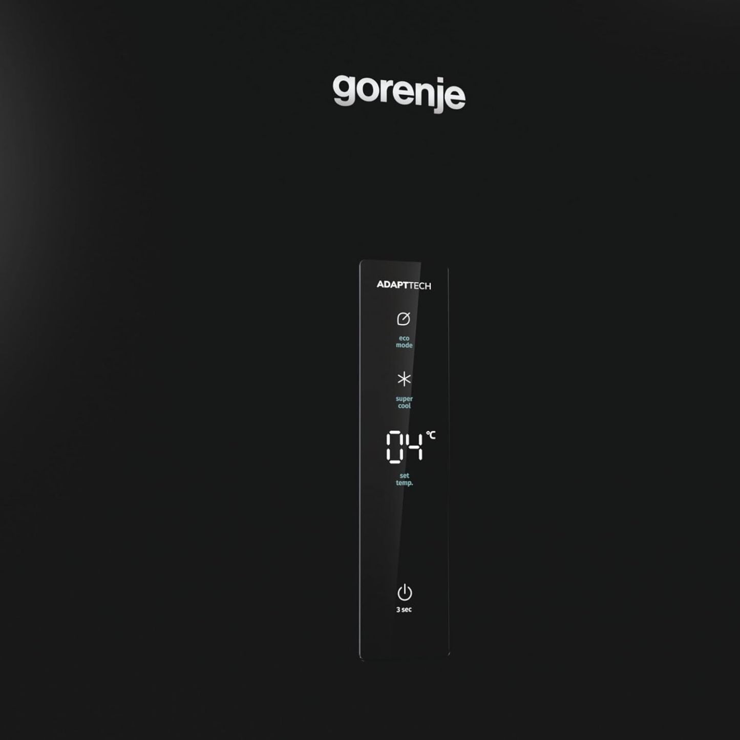 Gorenje R 619 DAXL6 Kühlschrank/AdaptTech/FreshZone/Schnellkühlfunktion/Umluft-Kühlsystem/LED Display / 398l / 185cm / EEK D/Edelstahl