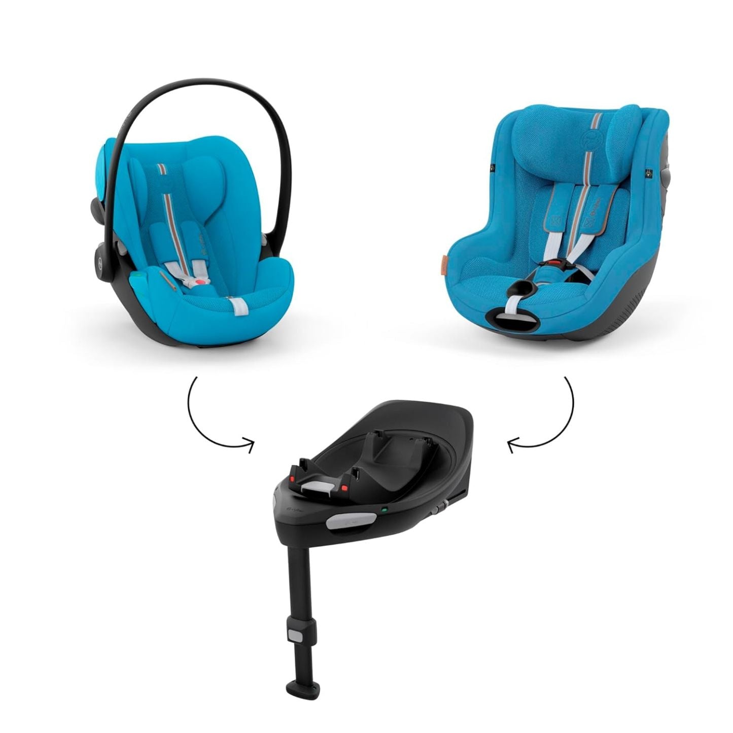 CYBEX Gold ISOFIX Basis, Base G, Für Babyschale Cloud G i-Size und Auto-Kindersitz Sirona G i-Size, Schwarz