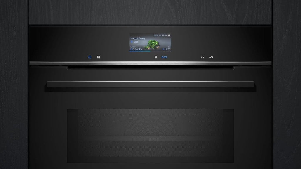 Siemens HB572ABS3, iQ300, Einbau-Backofen 60 x 60 cm, Air Fry, activeClean Pyrolyse Selbstreinung, LED-Touchbedienung, 3D Heißluft, Schnellaufheizung, cookControl10 Automatikprogramme, Edelstahl