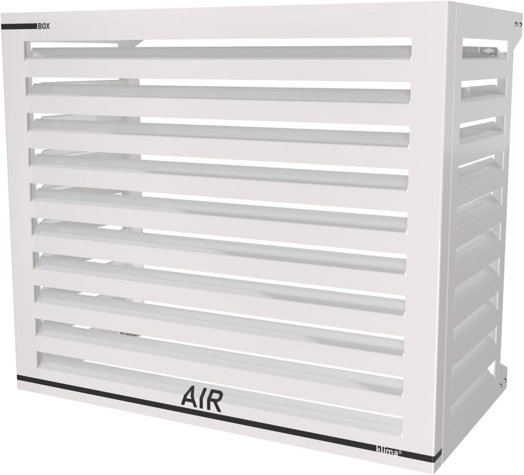 Box Air Klima Abdeckung - Schallschutzhaube Wärmepumpe Schutzgitter - Verkleidung Klimaanlage Außengerät - Für Klimaanlagen und Wärmepumpen - Robuste Schutzabdeckung