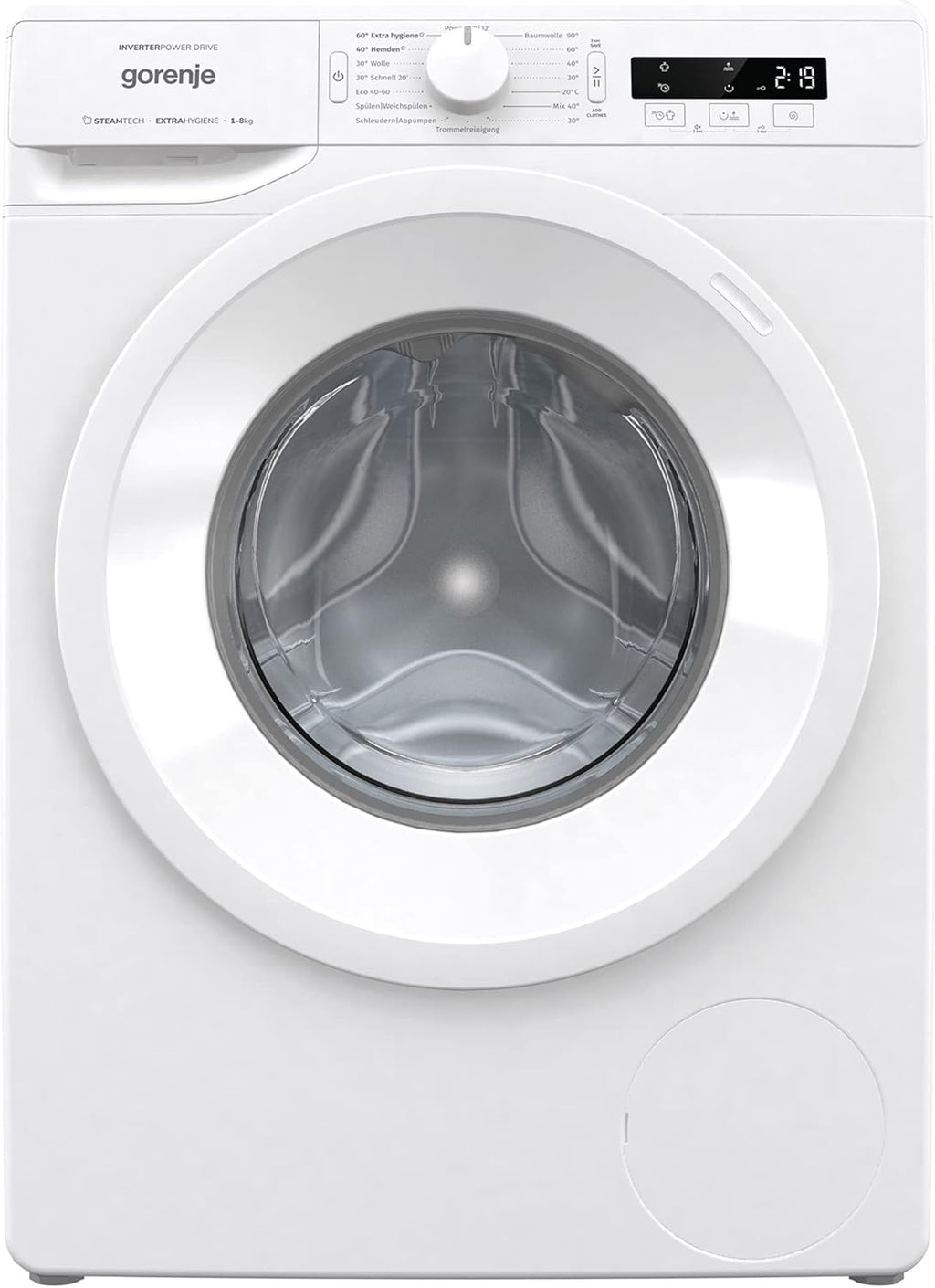 GORENJE WNPI84APS Waschmaschine LED Display Inverter PowerDrive Motor AquaStop Dampffunktion 16 Programme