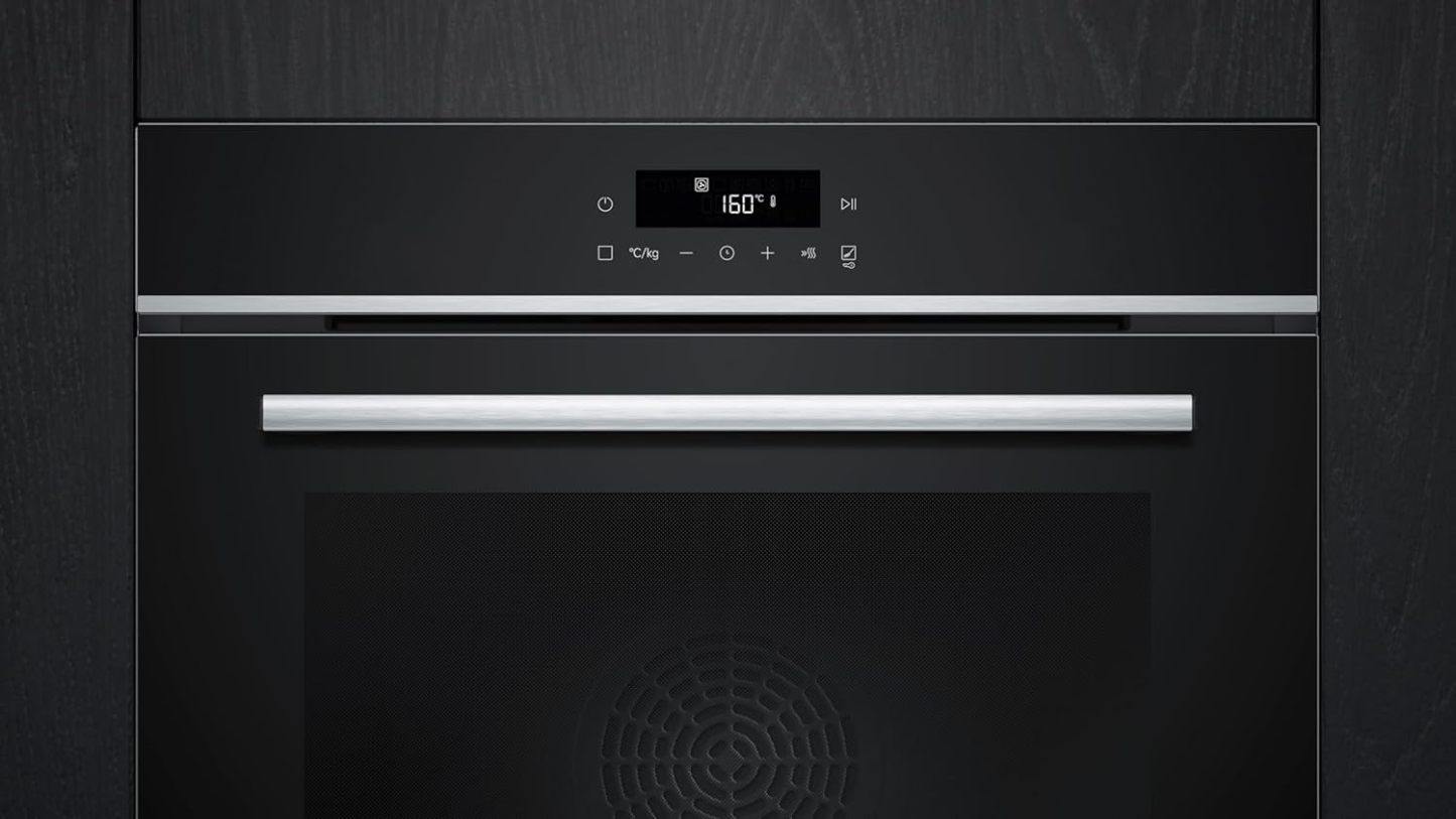Siemens HB572ABS3, iQ300, Einbau-Backofen 60 x 60 cm, Air Fry, activeClean Pyrolyse Selbstreinung, LED-Touchbedienung, 3D Heißluft, Schnellaufheizung, cookControl10 Automatikprogramme, Edelstahl