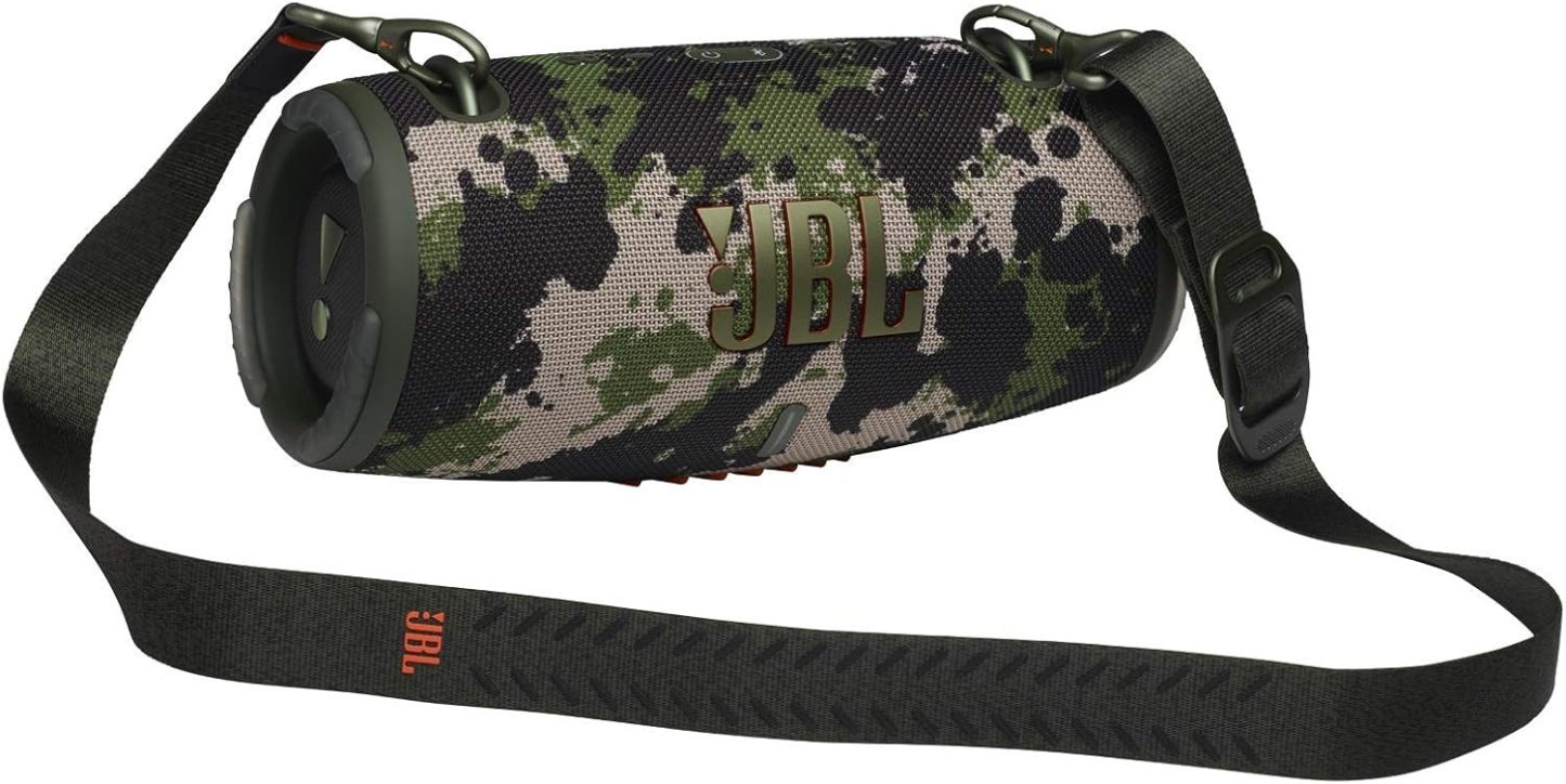 JBL Xtreme 3 Musikbox - Schwarz – Wasserdichter, portabler Stereo Bluetooth Speaker mit integrierter Powerbank – Mit nur einer Akku-Ladung bis zu 15 Stunden Musikgenuss