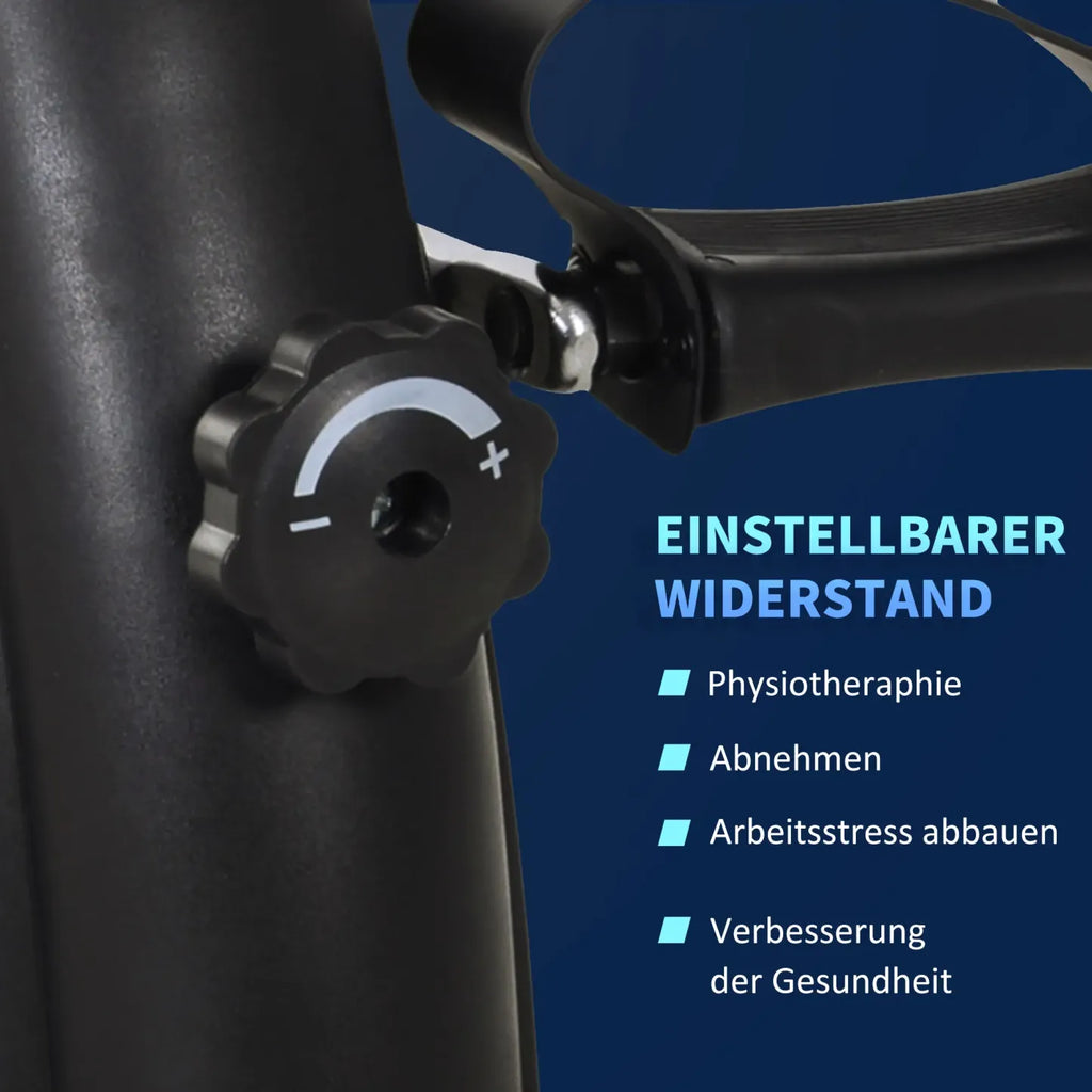 HOMCOM Mini Bike Pedaltrainer mit LCD-Display, verstellbarer Widerstand