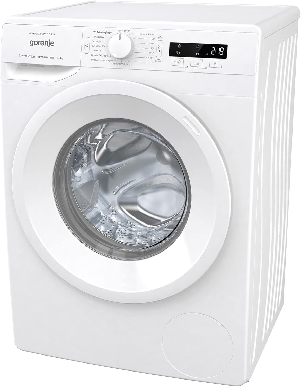 GORENJE WNPI84APS Waschmaschine LED Display Inverter PowerDrive Motor AquaStop Dampffunktion 16 Programme