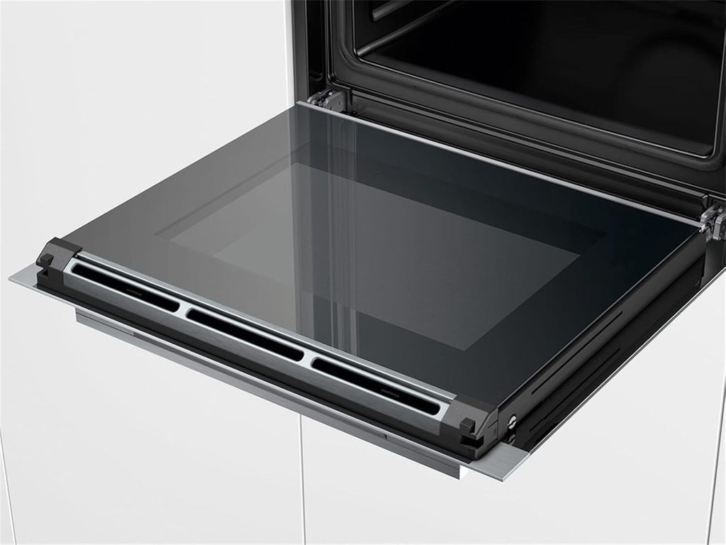 Siemens HB572ABS3, iQ300, Einbau-Backofen 60 x 60 cm, Air Fry, activeClean Pyrolyse Selbstreinung, LED-Touchbedienung, 3D Heißluft, Schnellaufheizung, cookControl10 Automatikprogramme, Edelstahl
