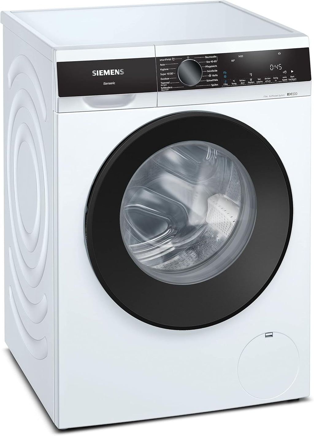 Siemens WM14N223 Waschmaschine iQ300, Frontlader mit 7kg Fassungsvermgen, 1400 UpM, speedPack L, LED-Display,Outdoor-Programm, Wei, 60cm