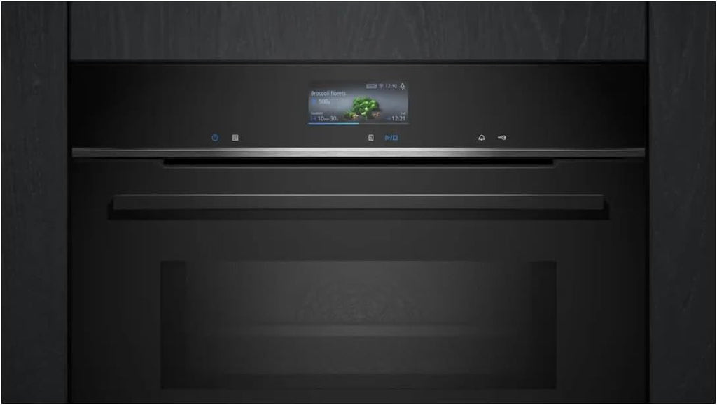 Siemens HB572ABS3, iQ300, Einbau-Backofen 60 x 60 cm, Air Fry, activeClean Pyrolyse Selbstreinung, LED-Touchbedienung, 3D Heißluft, Schnellaufheizung, cookControl10 Automatikprogramme, Edelstahl