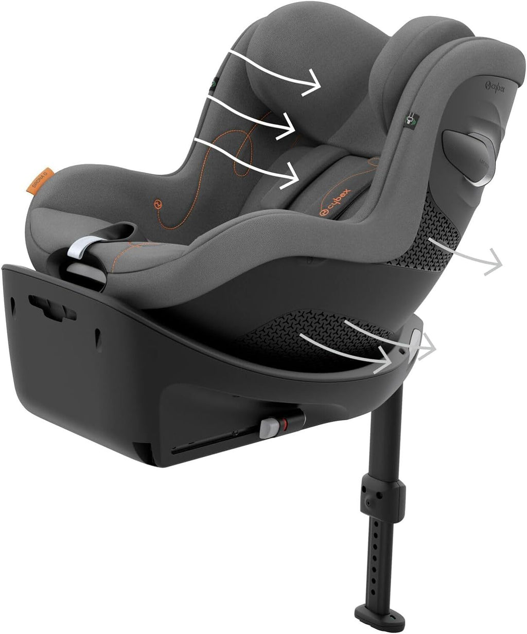 CYBEX Gold ISOFIX Basis, Base G, Für Babyschale Cloud G i-Size und Auto-Kindersitz Sirona G i-Size, Schwarz