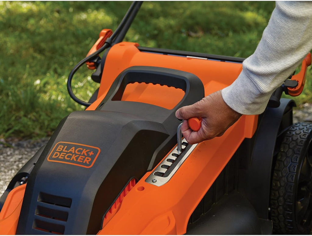Black+Decker 2000 W 3-in-1 Elektro-Rasenmäher, 48 cm Schnittbreite, 50 L Grasfangbehälter, 1 Stück, LM2000